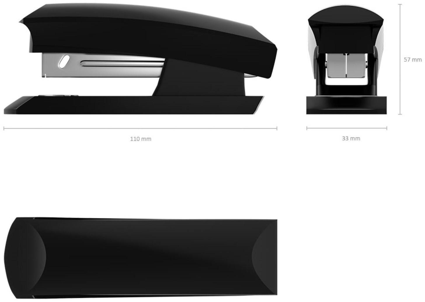 Степлер ErichKrause ECO, № 24/6 и 26/6, до 30 листов, чёрный