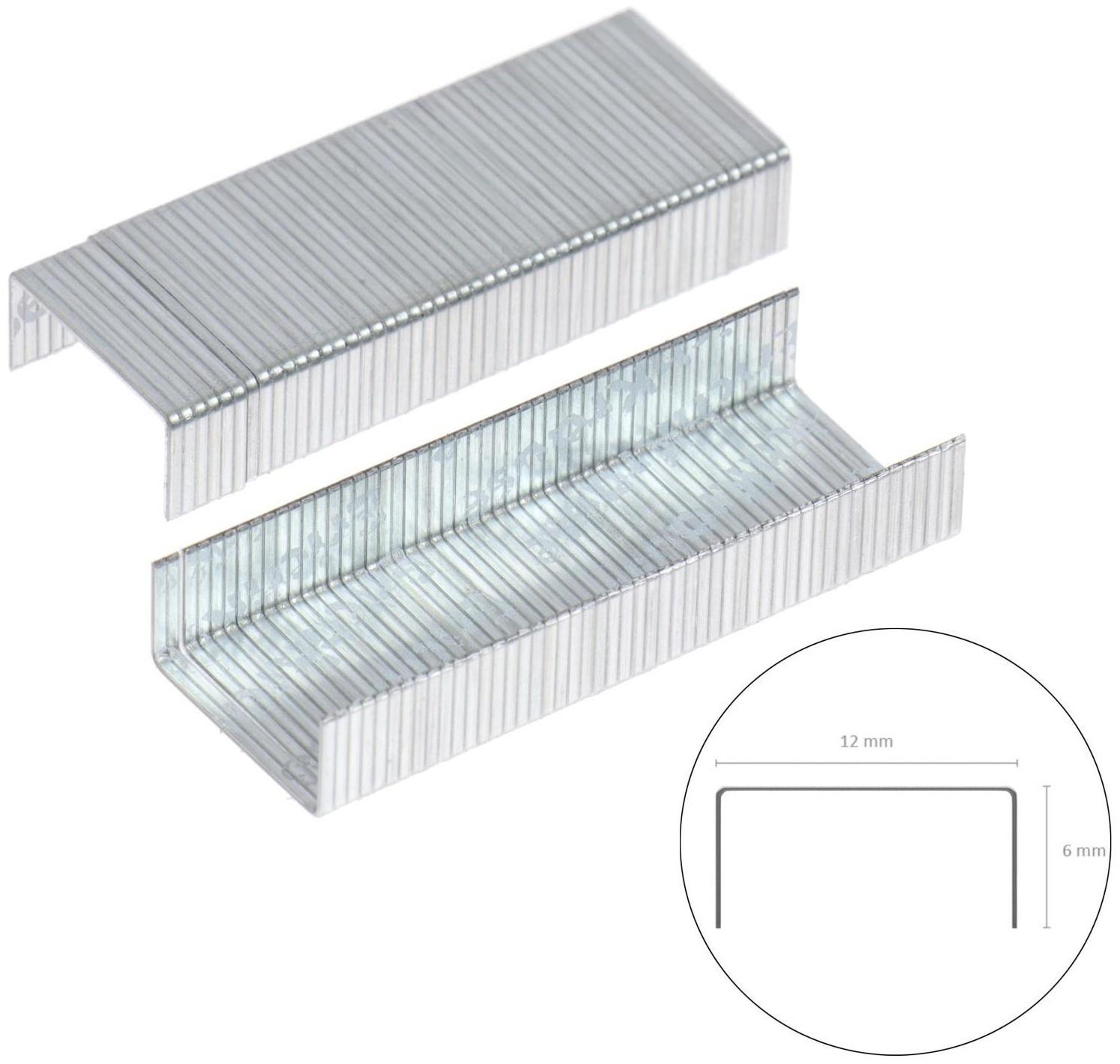 Скобы для степлера ErichKrause № 24/6, 1000 штук, заточенные с усиленной пробивной способностью