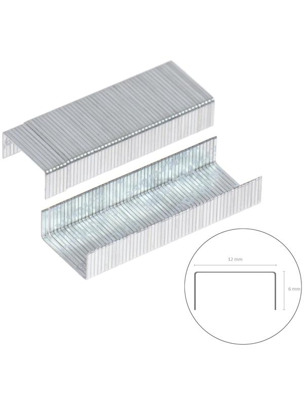 Скобы для степлера ErichKrause № 24/6, 1000 штук, заточенные с усиленной пробивной способностью
