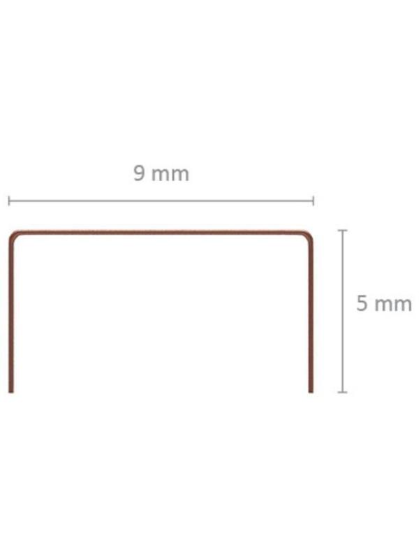 Скобы для степлера ErichKrause № 10, омедненные, 1000 штук