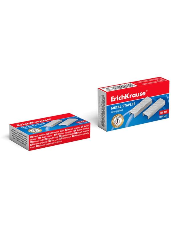 Скобы для степлера ErichKrause № 10, 1000 штук