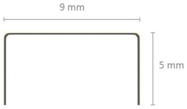 Скобы для степлера ErichKrause № 10, омедненные, цветные, 1000 штук