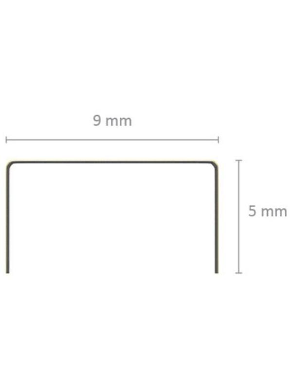 Скобы для степлера ErichKrause № 10, омедненные, цветные, 1000 штук