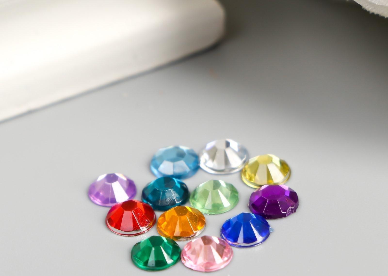 Набор декора для творчества стразы диаметр 0,5 см 