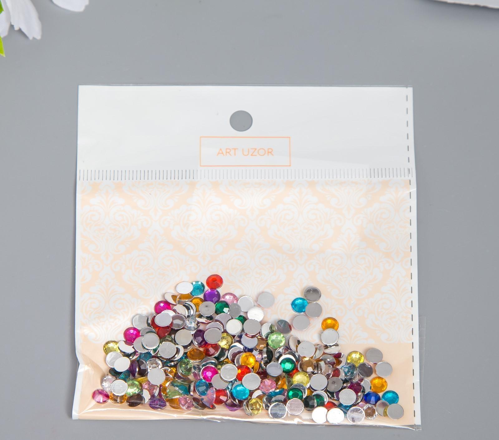 Набор декора для творчества стразы диаметр 0,5 см 