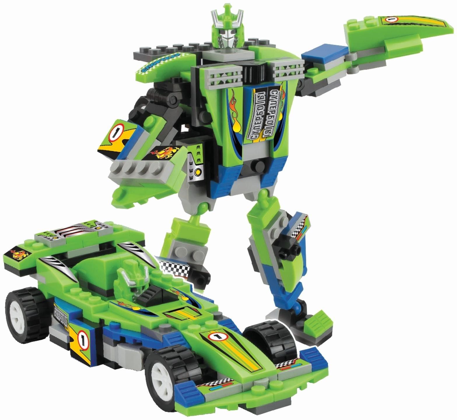 Конструктор-трансформер «Спорткар», 129 деталей, цвета МИКС