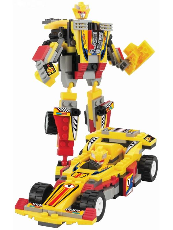 Конструктор-трансформер «Спорткар», 129 деталей, цвета МИКС