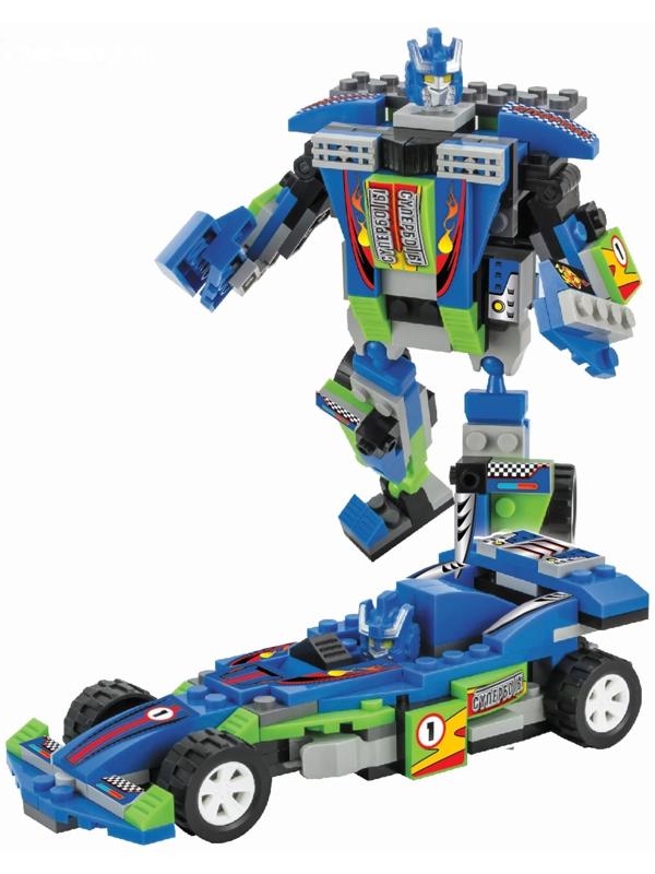 Конструктор-трансформер «Спорткар», 129 деталей, цвета МИКС