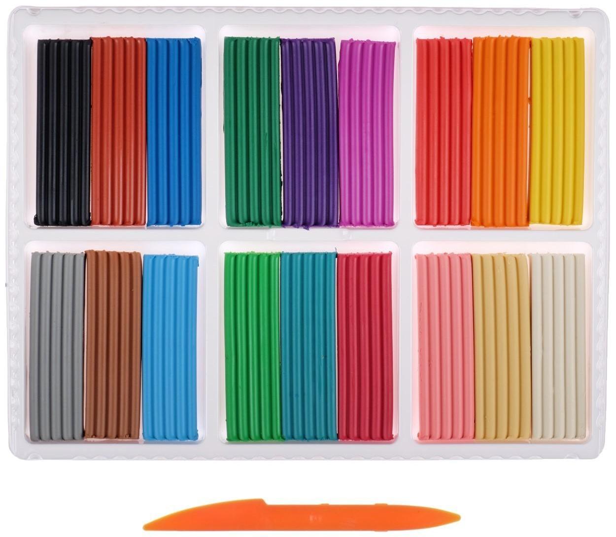 Пластилин 18 цветов 360 г 