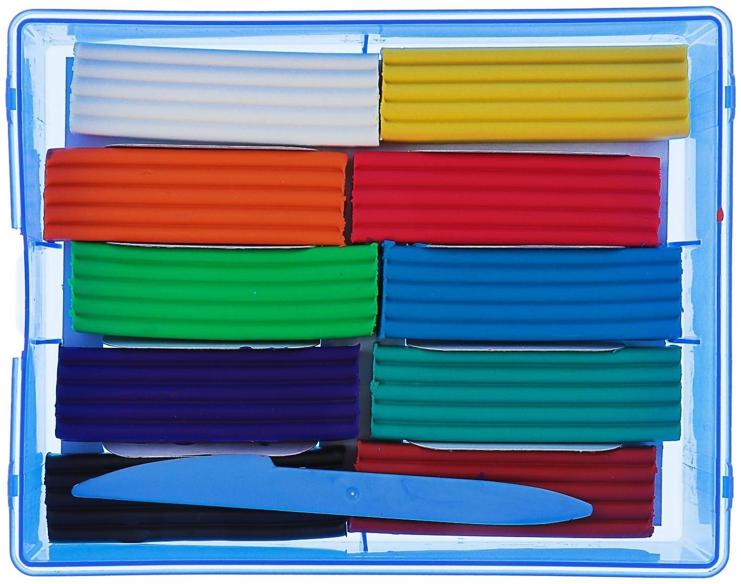 Пластилин 10 цветов 200 г 