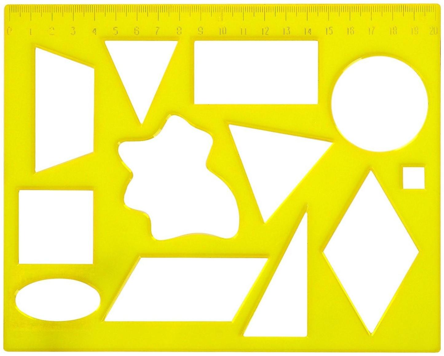 Трафарет геометрические фигуры № 2