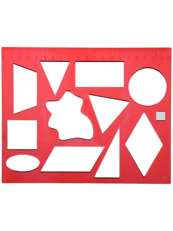 Трафарет геометрические фигуры № 2