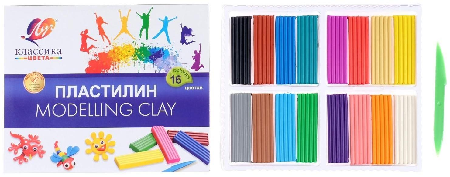 Пластилин 16 цветов 320 г 