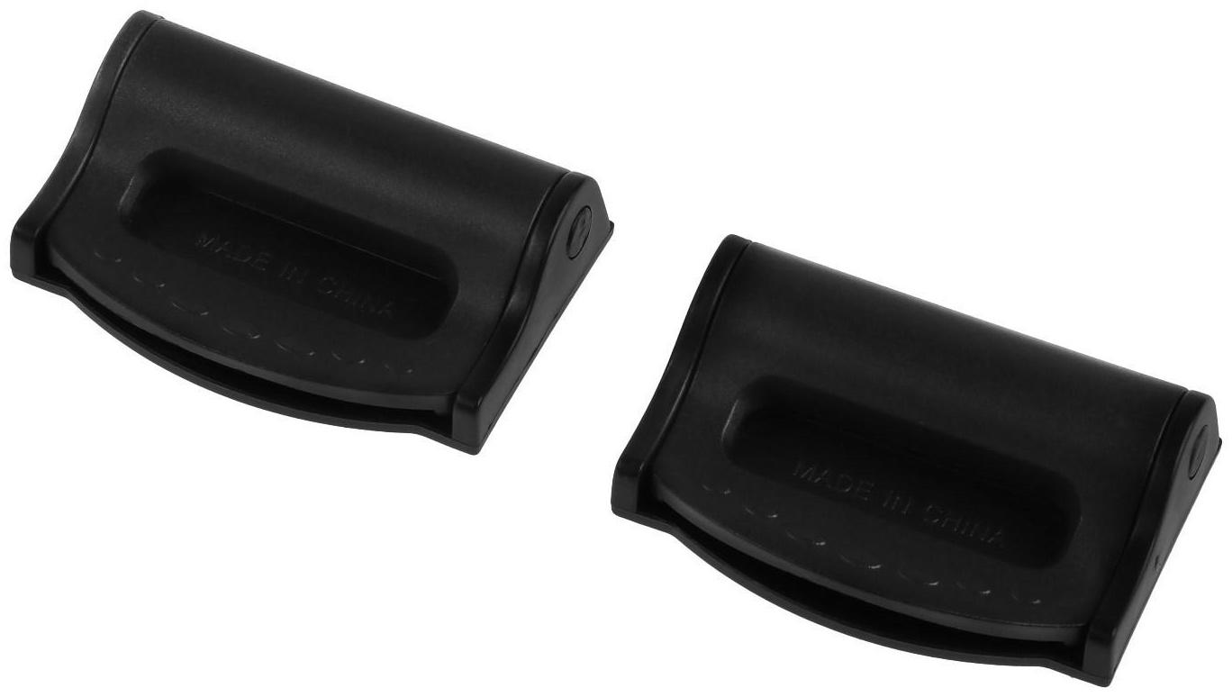 Зажим ремня безопасности TORSO, черный, набор 2 шт