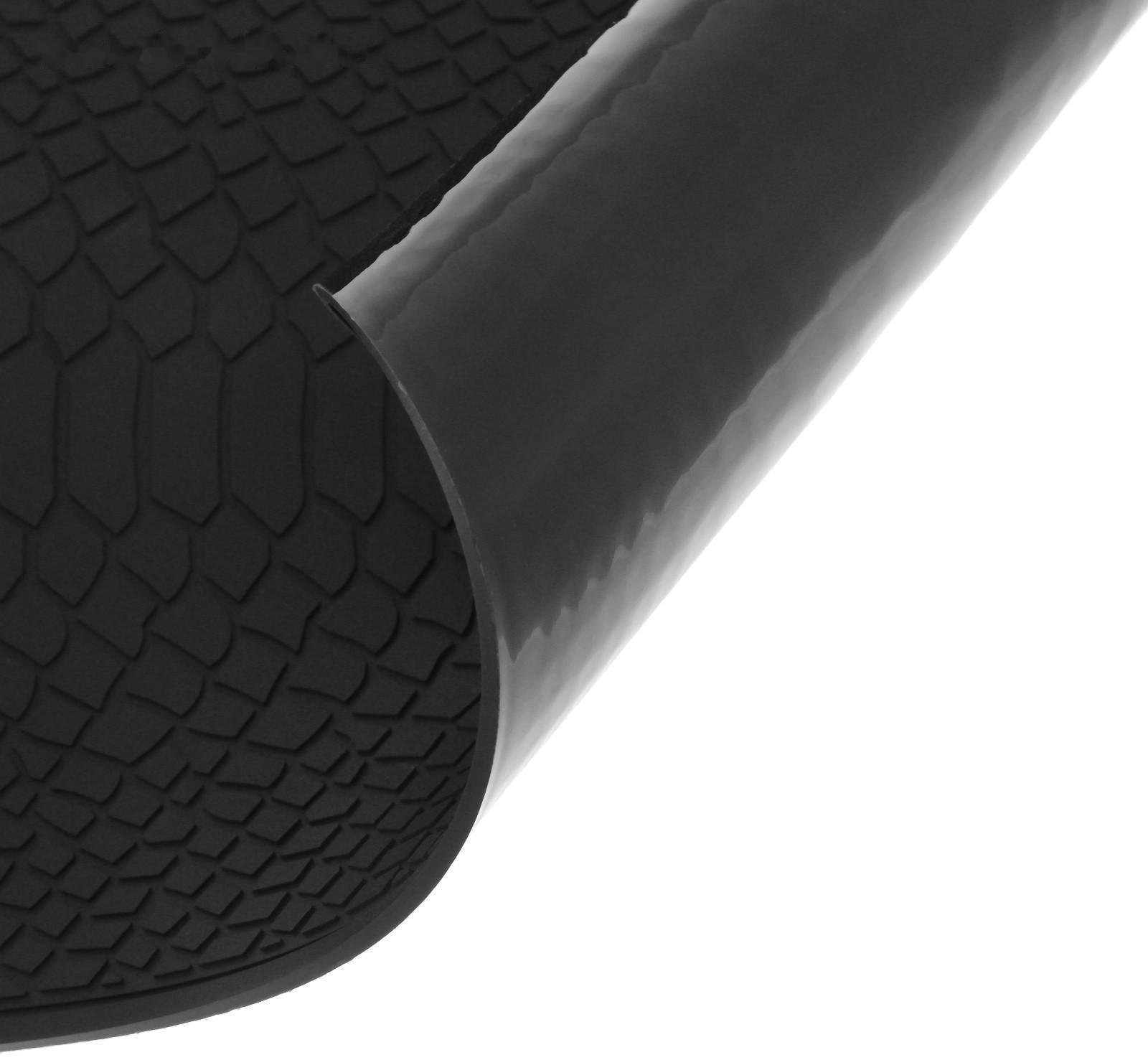 Коврик противоскользящий под кожу крокодила 20×13 см, черный