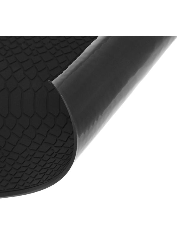 Коврик противоскользящий под кожу крокодила 20×13 см, черный