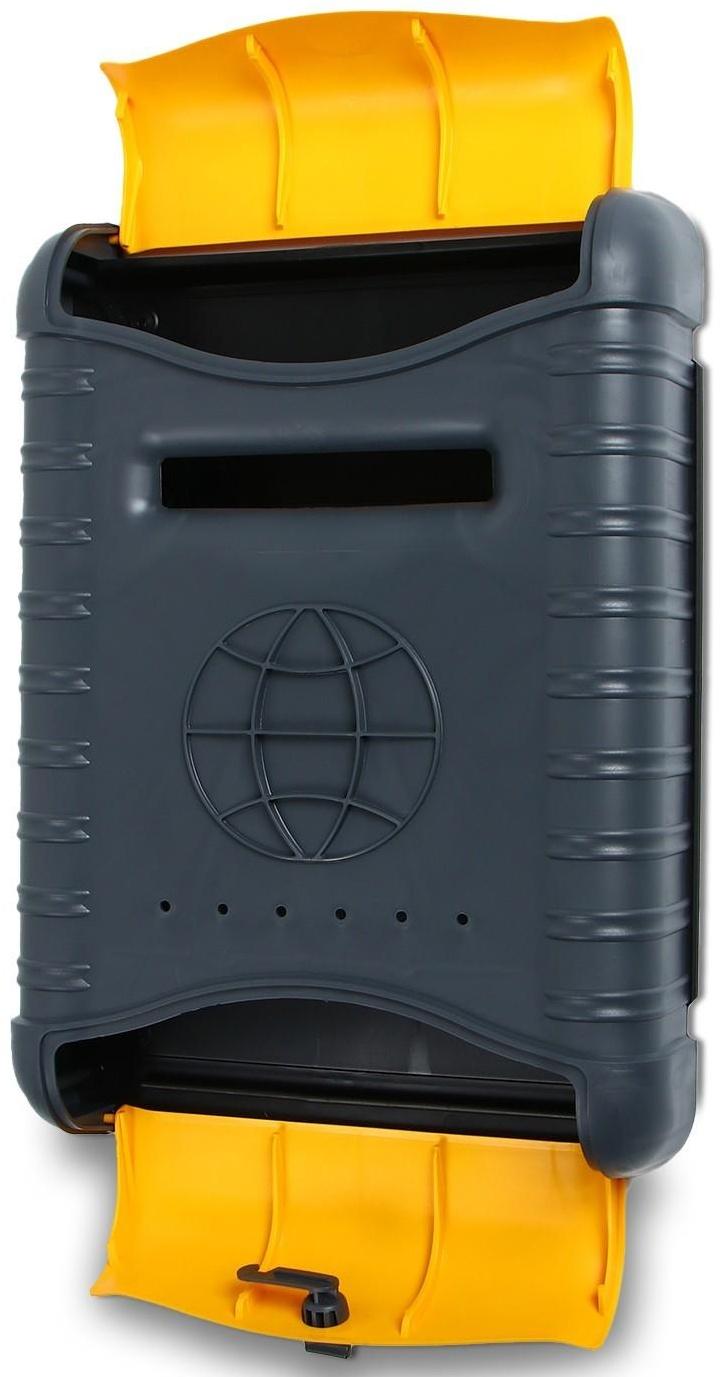 Ящик почтовый, пластиковый, «Стандарт», с щеколдой, с накладкой, серый