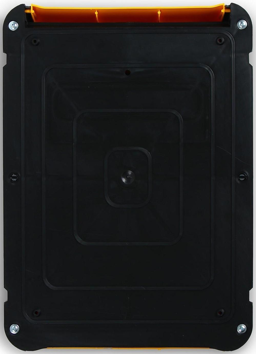 Ящик почтовый, пластиковый, «Стандарт», с щеколдой, с накладкой, серый