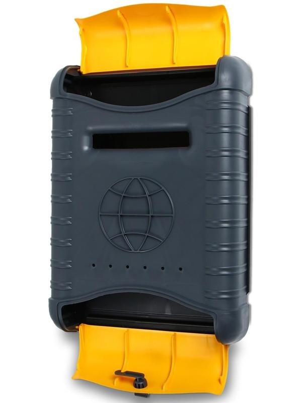 Ящик почтовый, пластиковый, «Стандарт», с щеколдой, с накладкой, серый