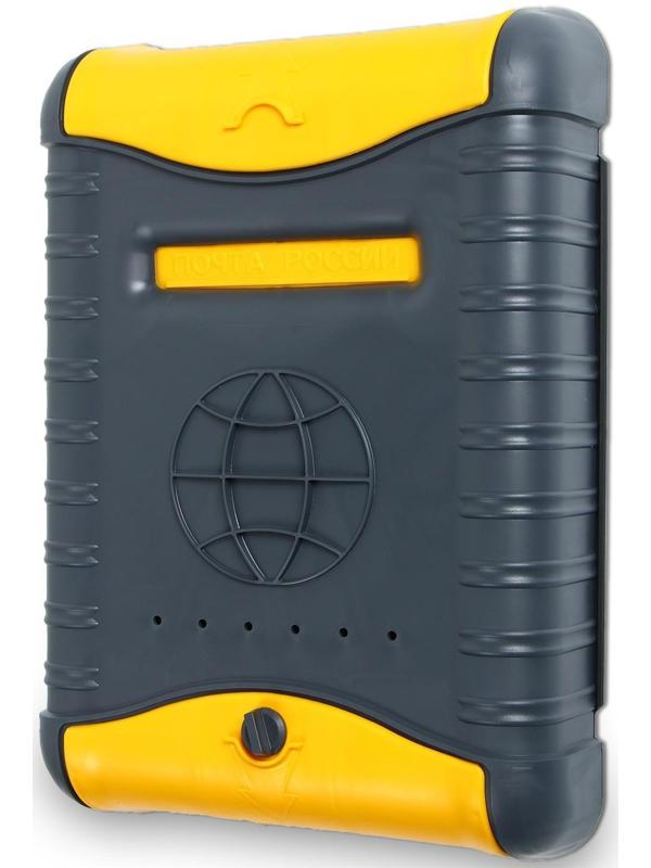 Ящик почтовый, пластиковый, «Стандарт», с щеколдой, с накладкой, серый