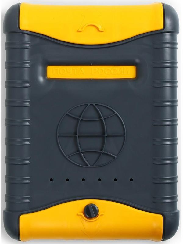 Ящик почтовый, пластиковый, «Стандарт», с щеколдой, с накладкой, серый