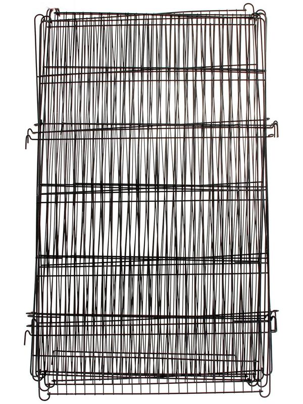 Вольер 6 секций, 64 х 64 см, чёрный