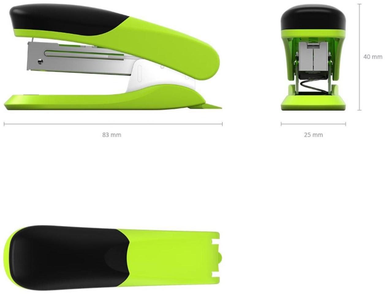 Степлер ErichKrause D1 № 10, до 20 листов, встроенный антистеплер, микс