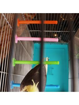 Жердочка для птиц, 140 мм, пластик, микс цветов