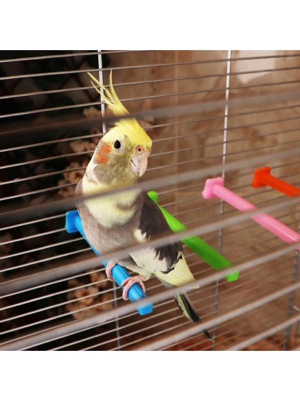 Жердочка для птиц, 140 мм, пластик, микс цветов