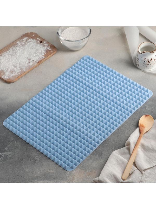 Коврик-антижир силиконовый Доляна «Шипы», 39×27,5 см, цвет МИКС