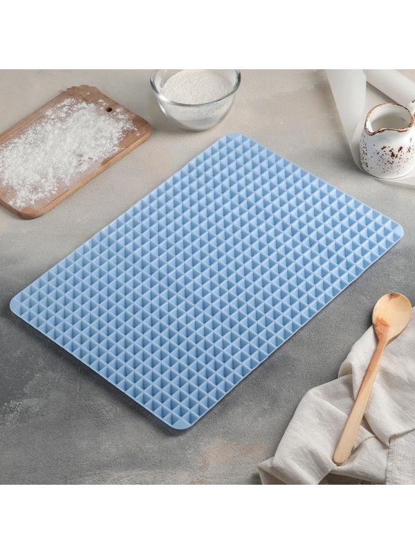 Коврик-антижир силиконовый Доляна «Шипы», 39×27,5 см, цвет МИКС