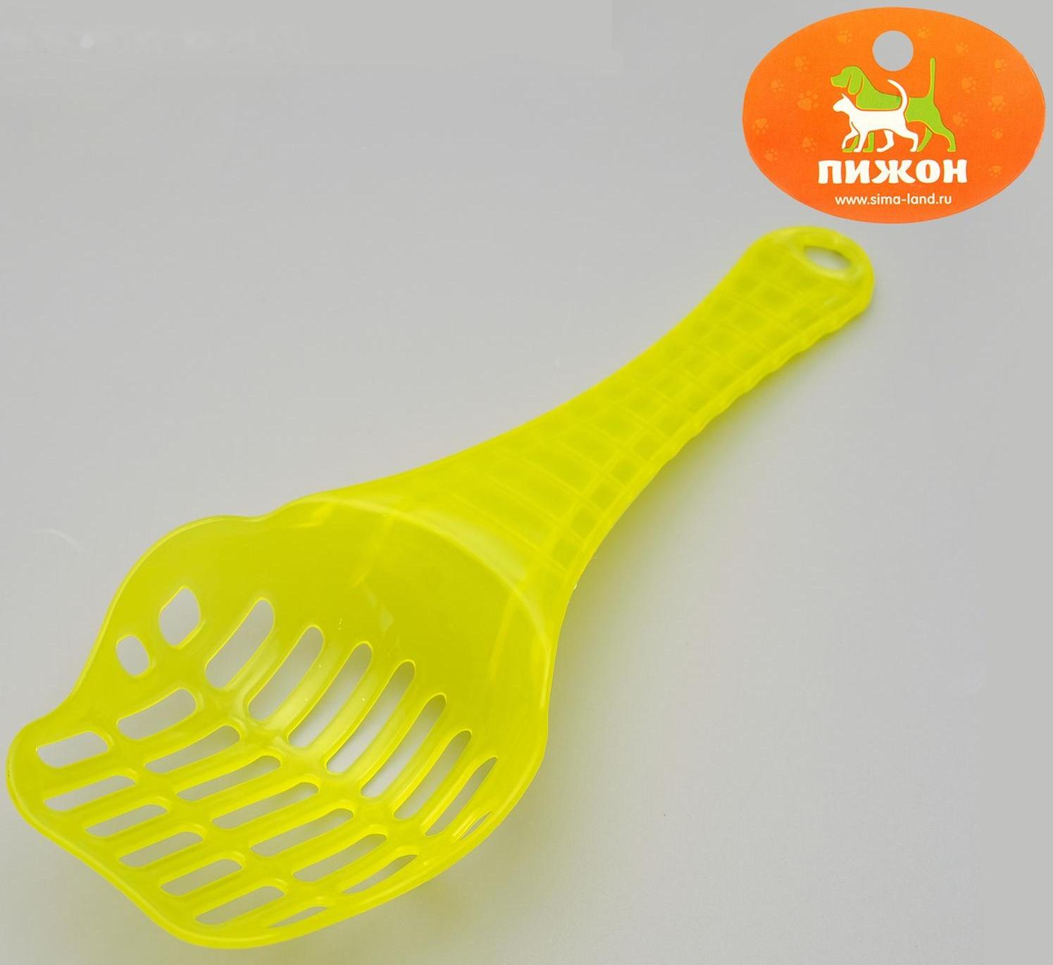 Совок для туалета фигурный, 24х9,5 см, микс цветов