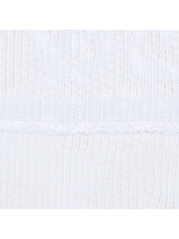 Тюль на кухню без шторной ленты, размер 170х140 см, цвет белый, 100% полиэстер