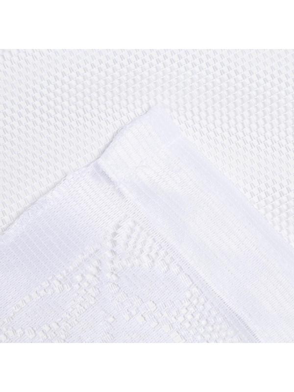 Штора кухонная 265х165 см, белый, 100% п/э, шторная лента