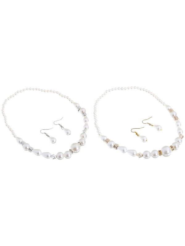 Набор 2 предмета: серьги, бусы 