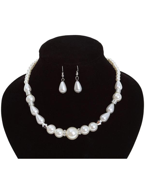 Набор 2 предмета: серьги, бусы 