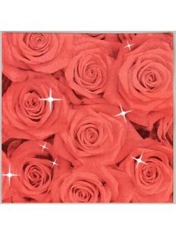 Салфетки бумажные «Букет роз», 33х33 см, набор 20 шт.