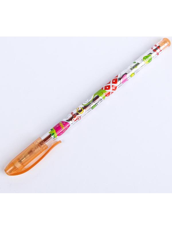 Набор гелевых ручек, 10 цветов, металлик, корпус с рисунком, в блистере на кнопке