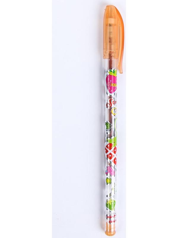 Набор гелевых ручек, 10 цветов, металлик, корпус с рисунком, в блистере на кнопке