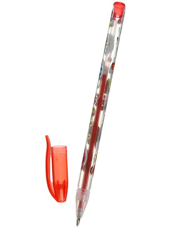 Набор гелевых ручек, 10 цветов, металлик, корпус с рисунком, в блистере на кнопке