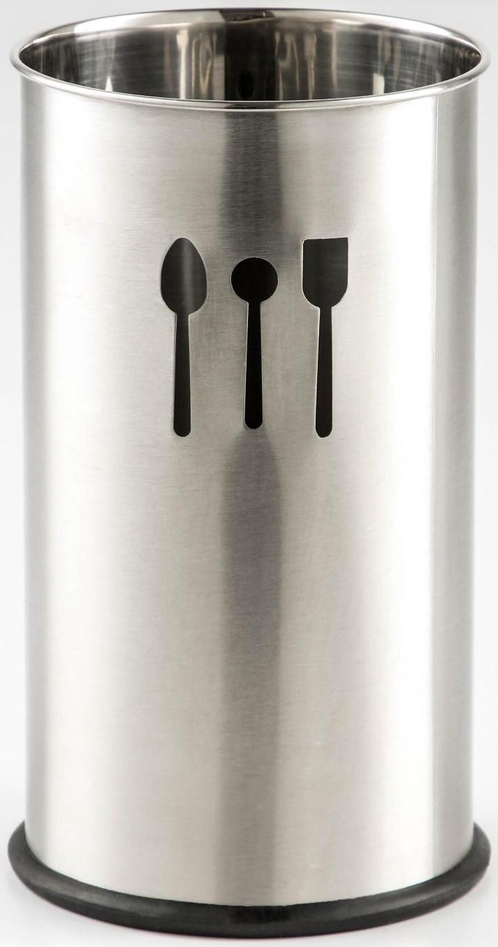 Подставка из нержавеющей стали для столовых приборов Доляна, 10×18,5 см