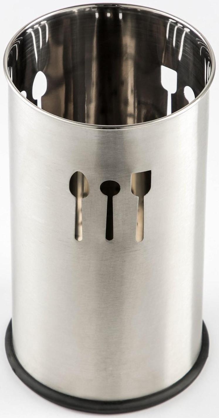 Подставка из нержавеющей стали для столовых приборов Доляна, 10×18,5 см