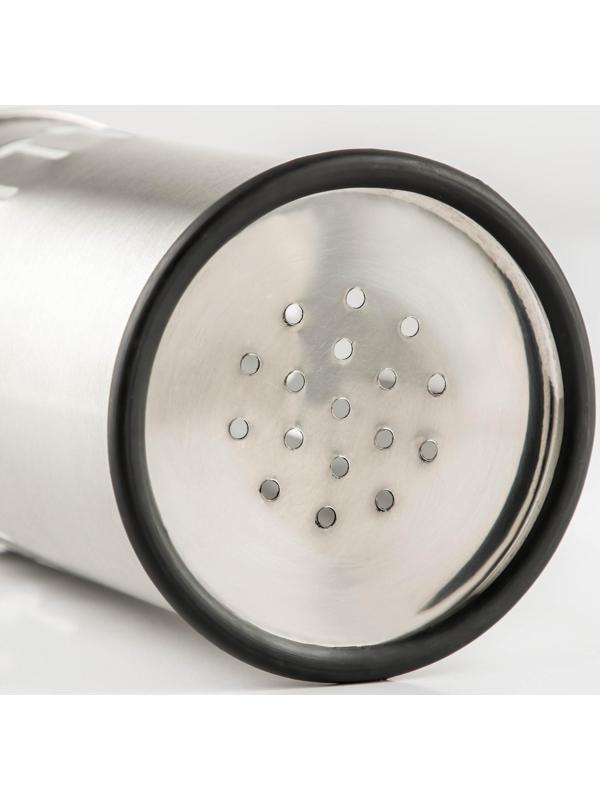 Подставка из нержавеющей стали для столовых приборов Доляна, 10×18,5 см