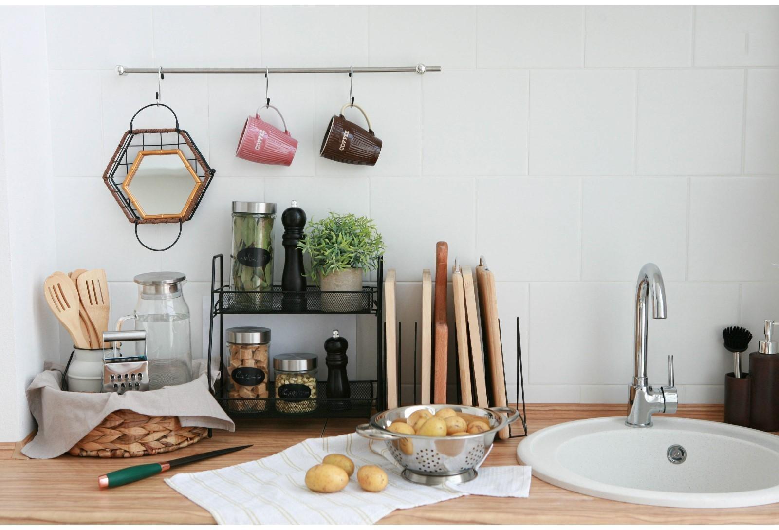 Дуршлаг из нержавеющей стали Доляна, d=22 см, на ножке, две ручки