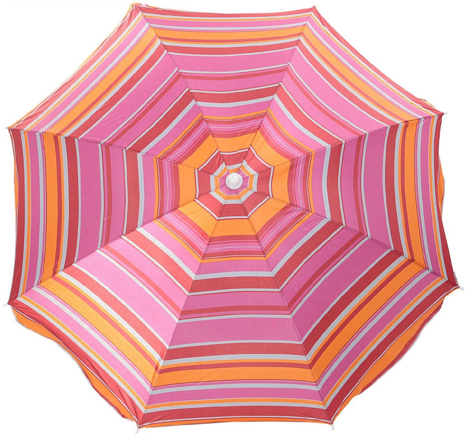 Зонт пляжный «Модерн» с механизмом наклона, серебряным покрытием, d=150 cм, h=170 см, цвета микс