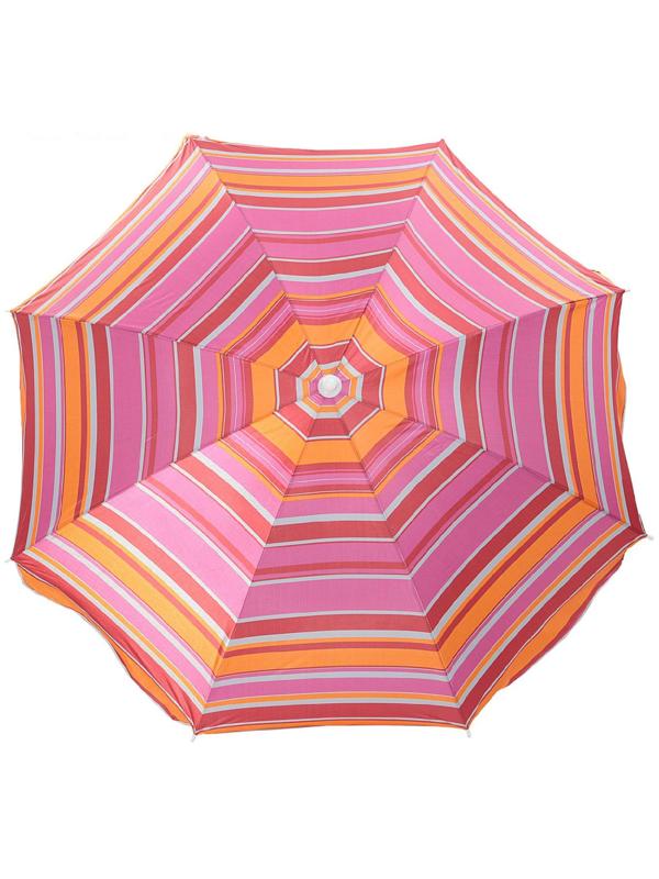 Зонт пляжный «Модерн» с механизмом наклона, серебряным покрытием, d=150 cм, h=170 см, цвета микс