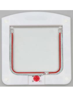 Дверь для животных с 4 режимами, проем 15х15,5см(общ. 22,5х20 см), белая