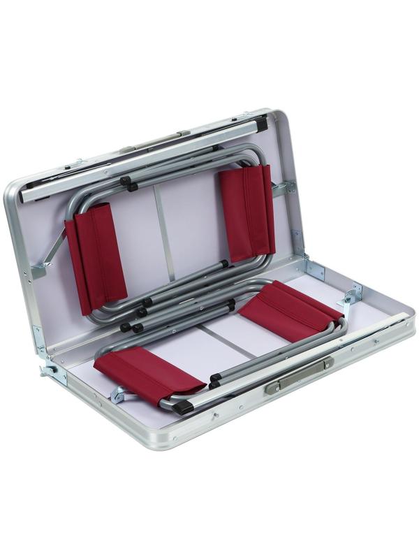 Набор туристический складной: стол, размер 81 х 81 х 70 см, 4 стула, размер 43 х 29 х 25 см