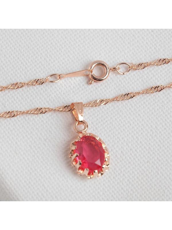 Гарнитур 3 предмета: серьги, кулон, кольцо безразмерное 