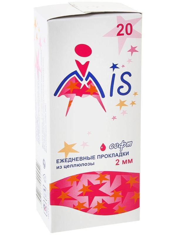 Прокладки ежедневные «Mis» целлюлоза Soft, 20 шт.